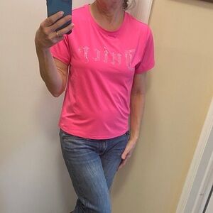 Juicy Couture Bright Pink Short Sleeve Sport Tee